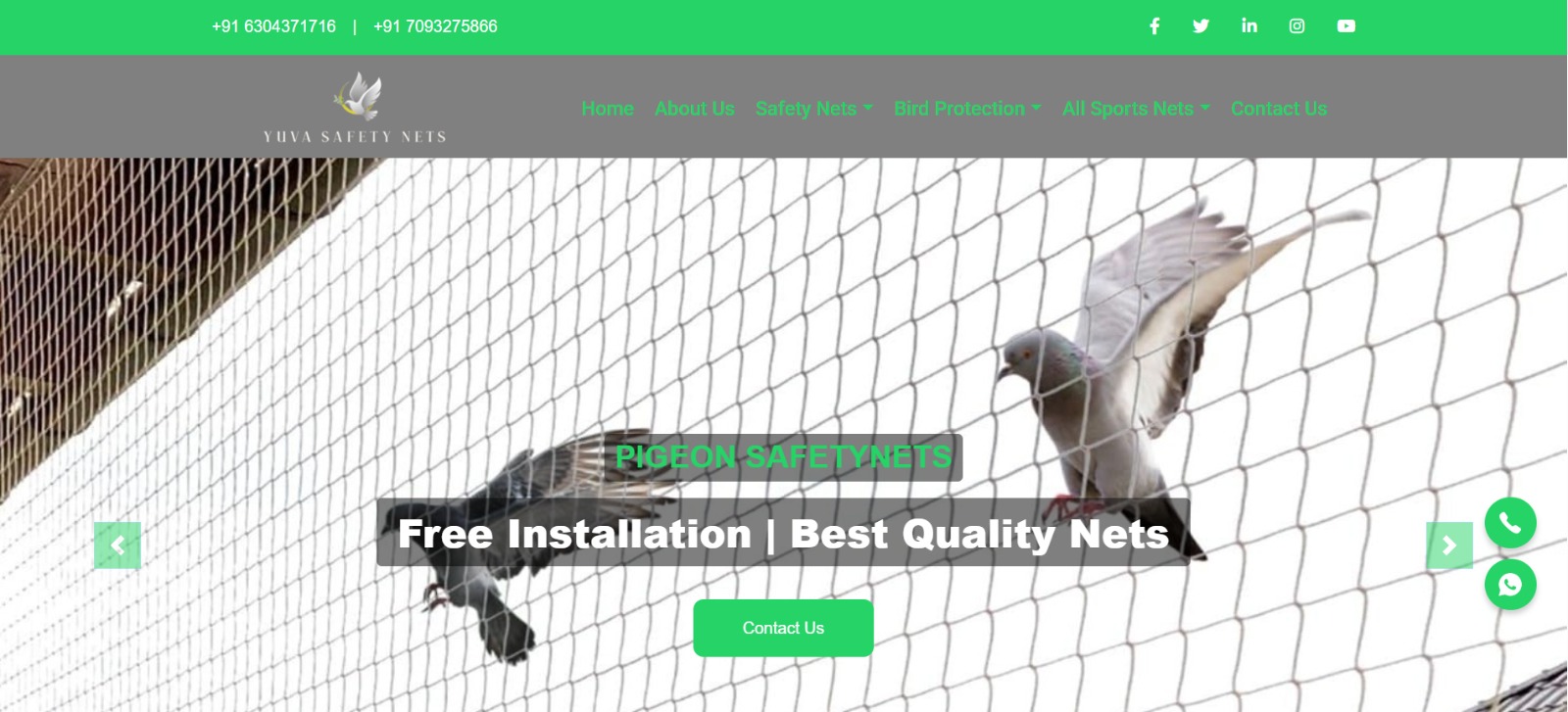 Yuva Safety Nets Website