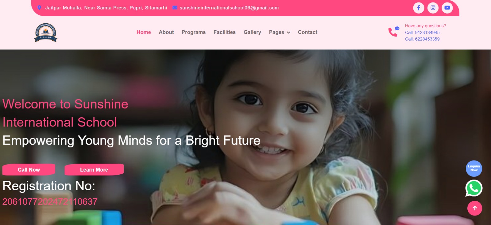 Sunshine School 24 Website