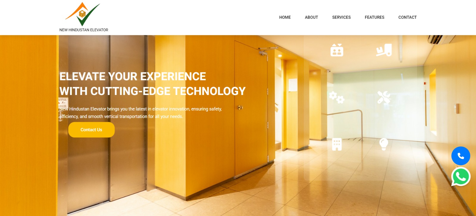 New Hindustan Elevator Website