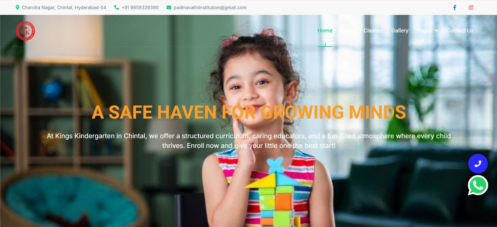 King's Kindergarten Website