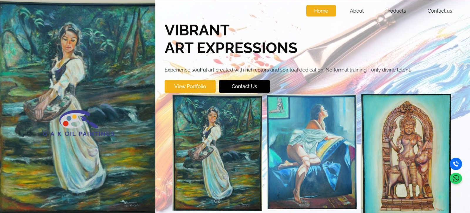 GAK Oil Paintings Website