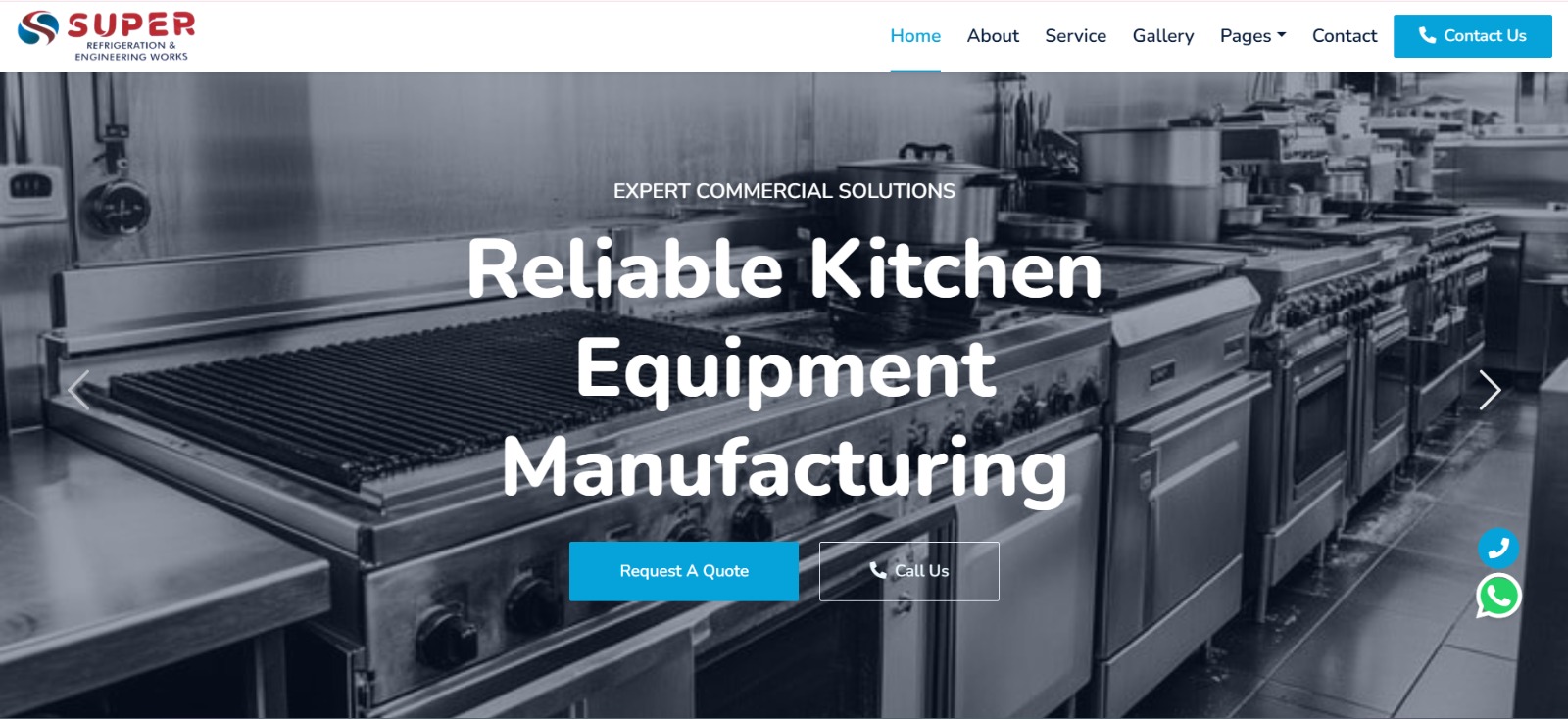 Super Refrigeration & Engineering Works Website
